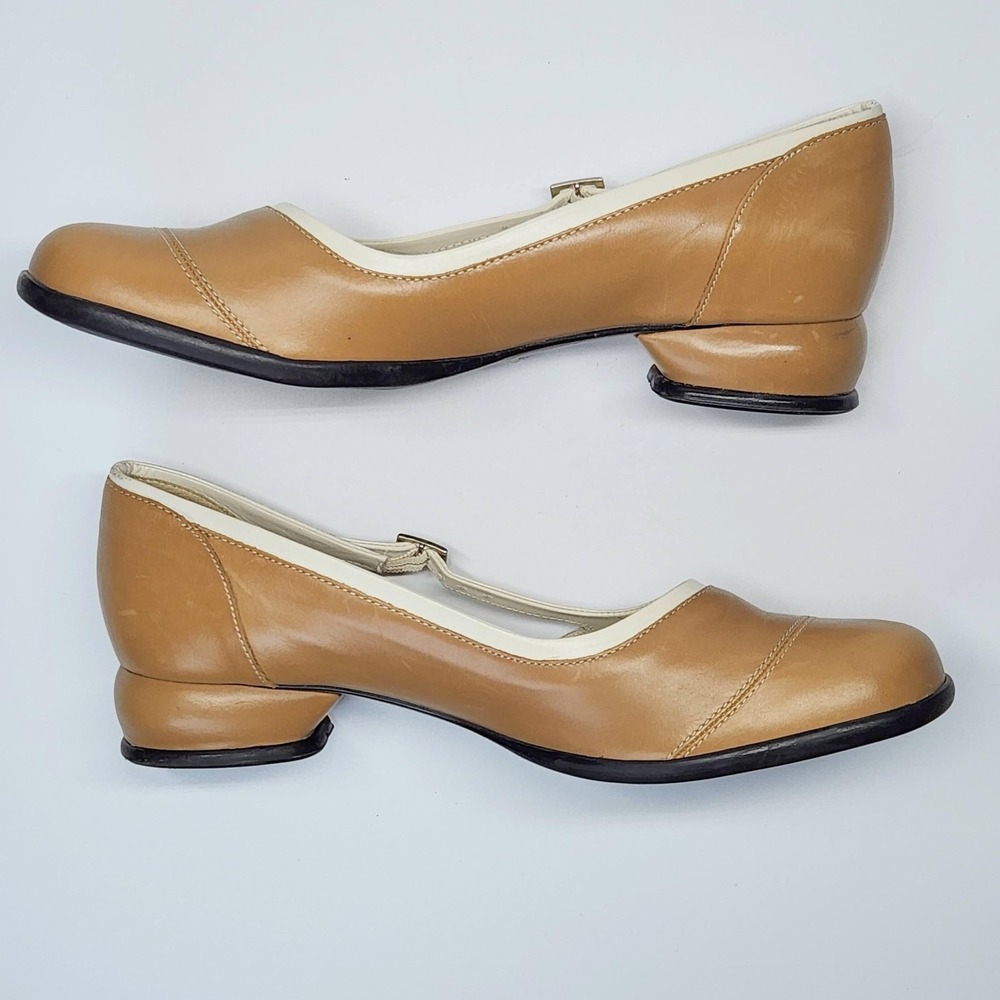 John Fluevog Fellowship Shoes Womens Size 12 Brown Leather Mary Jane Heels - Picture 5 of 16